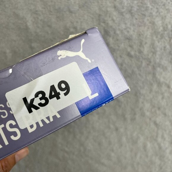 NEW Puma Women's L 2 Pack Seamless Sports Bra Square Neck Convertible Back Gray - Picture 11 of 11